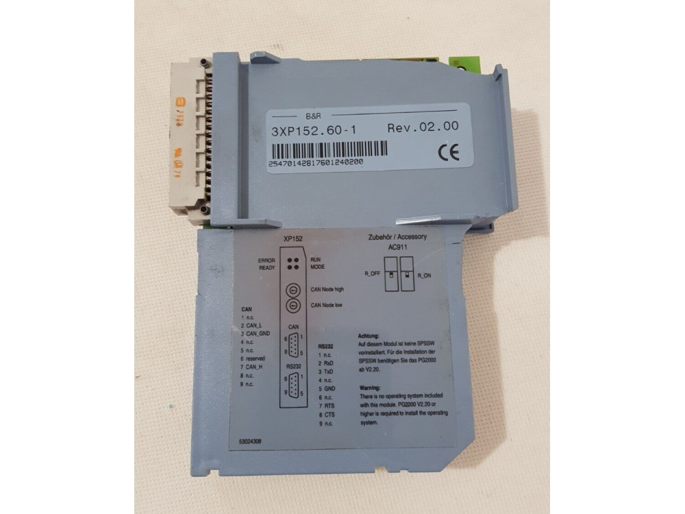 B&R 3XP152.60-1 PU Module. B36/26 B36/26 | CPU - Image 1