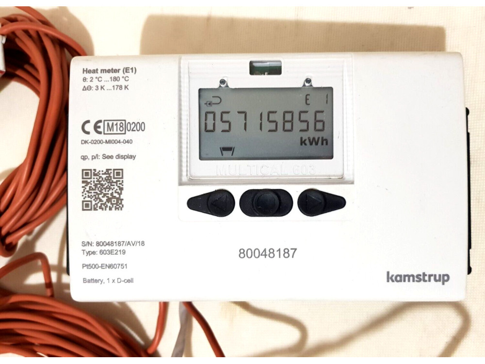 Kamstrup Multical 603E219 Ultrasonic Heat Meter #262 405012790675 | Kamstrup - Image 1
